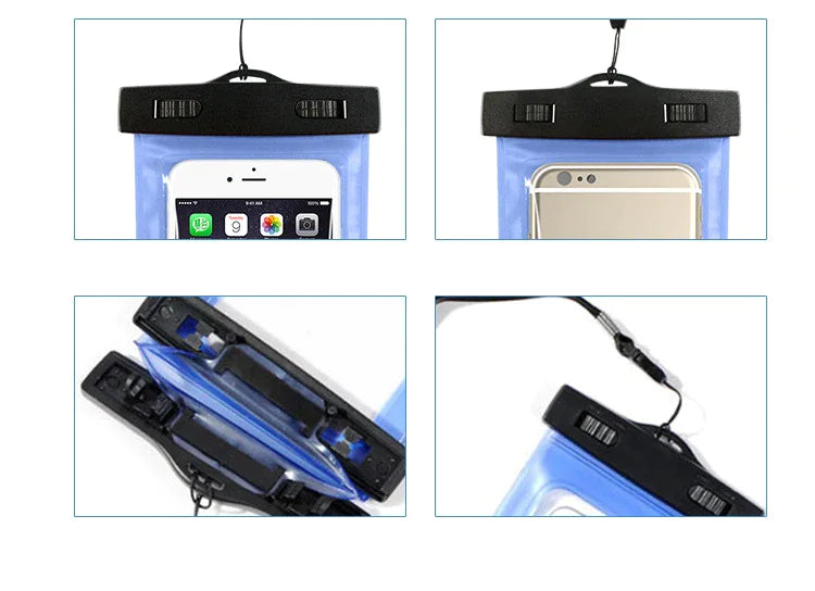3 Pack Waterproof Floating Cell Phone Pouch Dry Bag Case Cover For Phone Samsung by Anti Spier