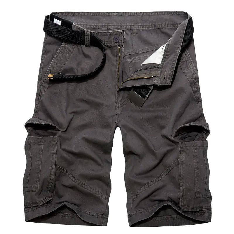 Plus Size Men's Multi Pocket Cargo Shorts by Anti Spier