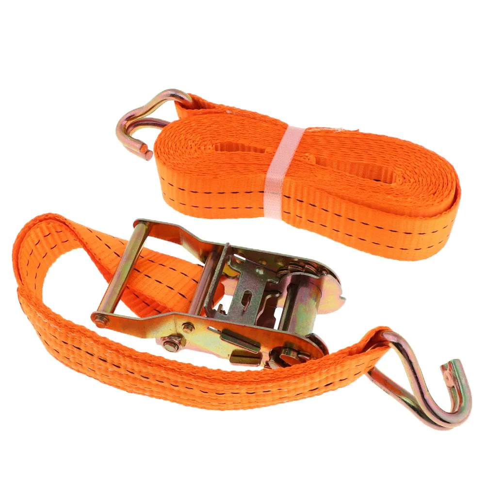 4 PK Ratchet Tie Down Straps 1.5" x 15 Feet 4,000 LB Safety J Hook Heavy Duty US by Anti Spier